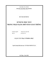 Áp dụng học máy trong nhận dạng biển báo giao thông
