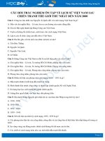 Bộ câu hỏi trắc nghiệm về Lịch sử Việt Nam sau CTTG I đến năm 2000 môn Lịch sử 9