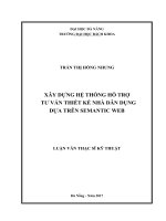 Xây dựng hệ thống hỗ trợ tư vẫn thiết kế nhà dân dụng dựa trên semantic web