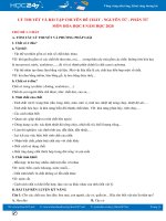 Lý thuyết và bài tập về chất, nguyên tử, phân tử môn Hóa học 8 năm 2020 có đáp án