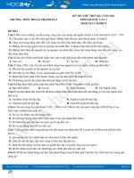 Bộ 5 đề thi thử THPT QG môn Lịch Sử năm 2021 có đáp án Trường THPT Thuận Thành Số 3