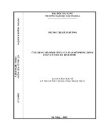 Ứng dụng mô hình thủy văn ifas mô phỏng dòng chảy lũ cho hồ định bình