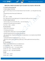 Phương pháp giải bài tập Oxit tác dụng với nước môn Hóa học 8