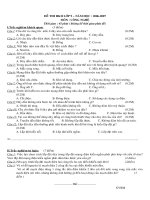 ñeà thi hkii lôùp 9 – naêm hoïc 2006 2007 moân coâng ngheä thôøi gian 45 phuùt khoâng keå thôøi gian phaùt ñeà i traéc nghieäm khaùch quan 3 ñieåm caâu 1 caàu chì vaø coâng taéc maéc ôû daây naøo