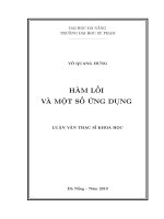 Hàm lồi và một số ứng dụng 