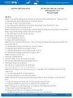 Bộ 5 đề thi thử THPT QG môn Lịch Sử năm 2021 có đáp án Trường THPT Bàu Bàng