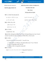 Đề thi HK1 môn Toán 6 năm 2018-2019 Trường THCS Minh Tân có đáp án