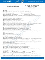 Bộ 5 đề thi thử THPT QG môn Lịch Sử năm 2021 có đáp án Trường THPT Thiên Đức