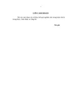 LUẬN văn THẠC sĩ SINH học (FULL) đánh giá đặc điểm nông sinh học và so sánh trình tự gen LTP của một số dòng đậu xanh có nguồn gốc từ mô sẹo chịu mất nước 