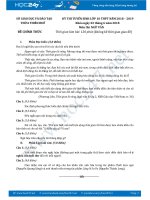 Đề thi vào 10 môn Ngữ văn năm học 2018 Sở GD&ĐT tỉnh Thừa Thiên - Huế