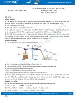 Bộ đề thi chọn HSG môn Hóa học 10 năm 2021 có đáp án Trường THPT Yên Viên