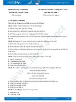 Đề thi giữa HKI môn Ngữ văn lớp 7 năm 2018- Trường THCS Quang Trung