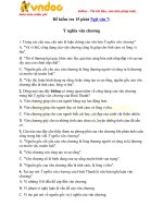 Đề kiểm tra 15 phút bài Ý nghĩa văn chương