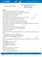 Bộ 5 đề thi thử THPT QG môn Lịch Sử năm 2021 có đáp án Trường THPT Bắc Ninh