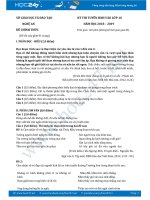 Đề thi vào 10 môn Ngữ văn năm học 2018 Sở GD&ĐT Nghệ An