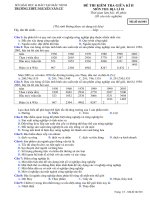 Đề thi kiểm tra giữa HK 2 môn Địa lí lớp 10 - THPT Nguyễn Văn Cừ - Mã đề 001