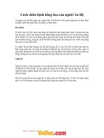 Cách chữa bệnh bằng hoa của người Ấn Độ