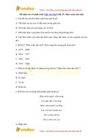 Đề kiểm tra 15 phút môn Ngữ văn lớp 9 bài 47: Mùa xuân nho nhỏ