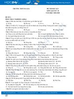 Bộ 4 đề thi HK1 môn Lịch sử 10 có đáp án Trường THPT Đa Kia