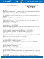 Bộ 5 đề thi thử THPT QG môn Lịch Sử năm 2021 có đáp án Trường THPT Bình An