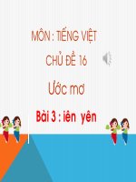 Tiếng Việt 1  Chủ đề 16. Bài 3