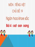 Tiếng Việt 1 - Chủ đề 19. Bài 4 Chân trời sáng tạo