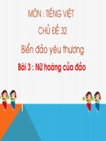 Giáo án điện tử Tiếng Việt 1, chân trời sáng tạo