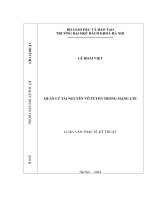 Quản lý tài nguyên vô tuyến trong mạng LTE