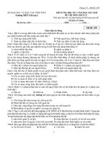 Đề kiểm tra HK 1 môn GDCD lớp 12 năm 2017-2018 - THPT Yên Lạc 2 - Mã đề 329