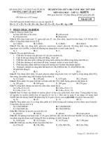 Đề kiểm tra giữa HK 1 môn Hoá học 12 năm 2017-2018 - THPT Lê Quý Đôn - Mã đề 159