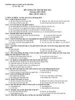 Đề cương ôn tập HK 1 môn GDCD lớp 11 năm 2017-2018 - THCS&THPT Xuân Trường