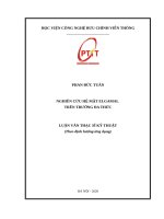 Nghiên cứu hệ mật elgamal trên trường đa thức 