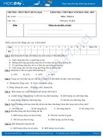 Đề kiểm tra giữa HK2 môn Vật lý 6 năm 2019 trường THCS Trần Hưng Đạo