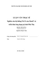Nghiên cứu hệ thống PACS của mach7 và triển khai ứng dụng tại tỉnh phú thọ
