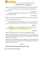 Phiếu bài tập ôn ở nhà môn Ngữ văn 7 - số 2