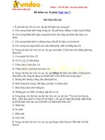 Đề kiểm tra 15 phút bài Sài Gòn tôi yêu