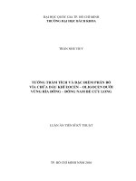 Tướng trầm tích và đặc điểm phân bố vỉa chứa dầu khí eocen oligocen dưới vùng rìa đông đông nam bể cửu long 