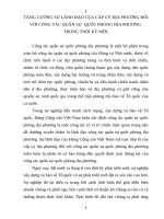 Tăng cường sự lãnh đạo của cấp uỷ địa phương đối với công tác quân sự, quốc phòng địa phương là một tất yếu khách quan và là yêu cầu cấp thiết