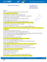 Bộ 3 đề thi HK1 môn Lịch sử 10 năm 2020 có đáp án Trường THPT Liễn Sơn