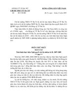 Bao cao Tong ket 20072009