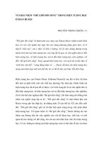 Đề tài: " VỀ KHÁI NIỆM “THẾ GIỚI ĐỜI SỐNG” TRONG HIỆN TƯỢNG HỌC ÉTMAN HUXÉC "