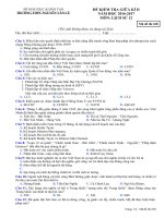 Đề kiểm tra giữa HK 2 môn Lịch sử lớp 12 năm 2016-2017 - THPT Nguyễn Văn Cừ - Mã đề 628