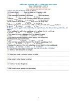 Tổng hợp Đề thi 15 phút môn Tiếng Anh lớp 9 năm học 2019-2020