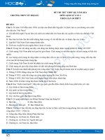 Bộ 5 đề thi thử THPT QG môn Lịch Sử năm 2021 lần 2 có đáp án Trường THPT Võ Thị Sáu