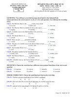 Đề kiểm tra giữa HK 2 môn tiếng Anh lớp 10 năm 2017-2018 - THPT Chuyên Lương Thế Vinh - Mã đề 103