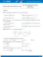 Bộ 4 đề thi thử THPT QG năm 2021 môn Toán - Trường THPT Chuyên Hoàng Văn Thụ