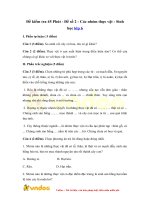 Đề kiểm tra 45 phút môn Sinh học lớp 6 - Chương 8 - Đề 2