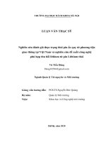 Nghiên cứu đánh giá thực trạng thải pin ắc quy từ phương tiện giao thông tại Việt Nam và nghiên cứu đề xuất công nghệ phù hợp thu hồi lithium từ pin Lithium thải