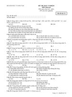 bộ giáo dục và đào tạo đề thi trắc nghiệm môn hóa học thời gian làm bài phút 50 câu trắc nghiệm mã đề thi 132 họ tên thí sinh số báo danh câu 1 dung dịch a chứa 004 mol na 002 mol mg2 001 m