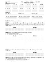 p 4 hä vµ tªn líp 2 thø ngµy th¸ng n¨m 2010 phiõu häc tëp sè 4 bµi 1 §æt týnh råi týnh a 60 8 34 16 71 9 9 23 63 19 45 29 b 27 16 61 36 18 26 41 15 47 15 84 28 bµi 2 týnh 62 28 17 5